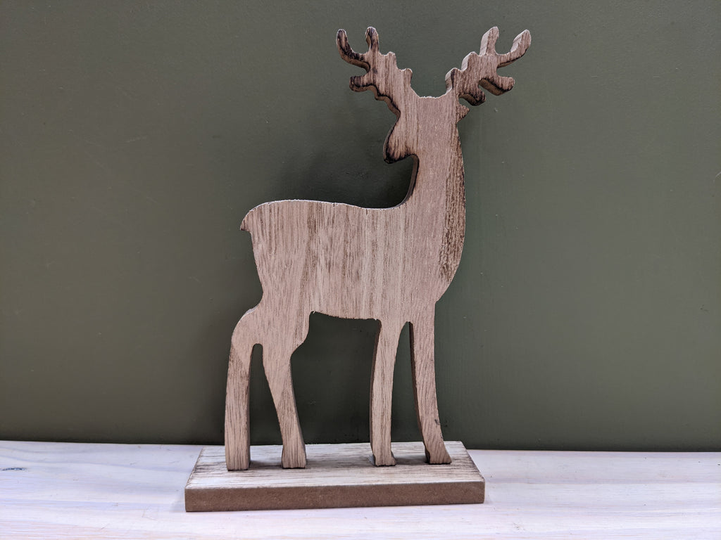 Tartan Wooden Stag Ornament – Old Bridge Antiques